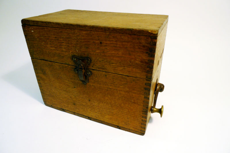 telefono campaña caja madera 1u